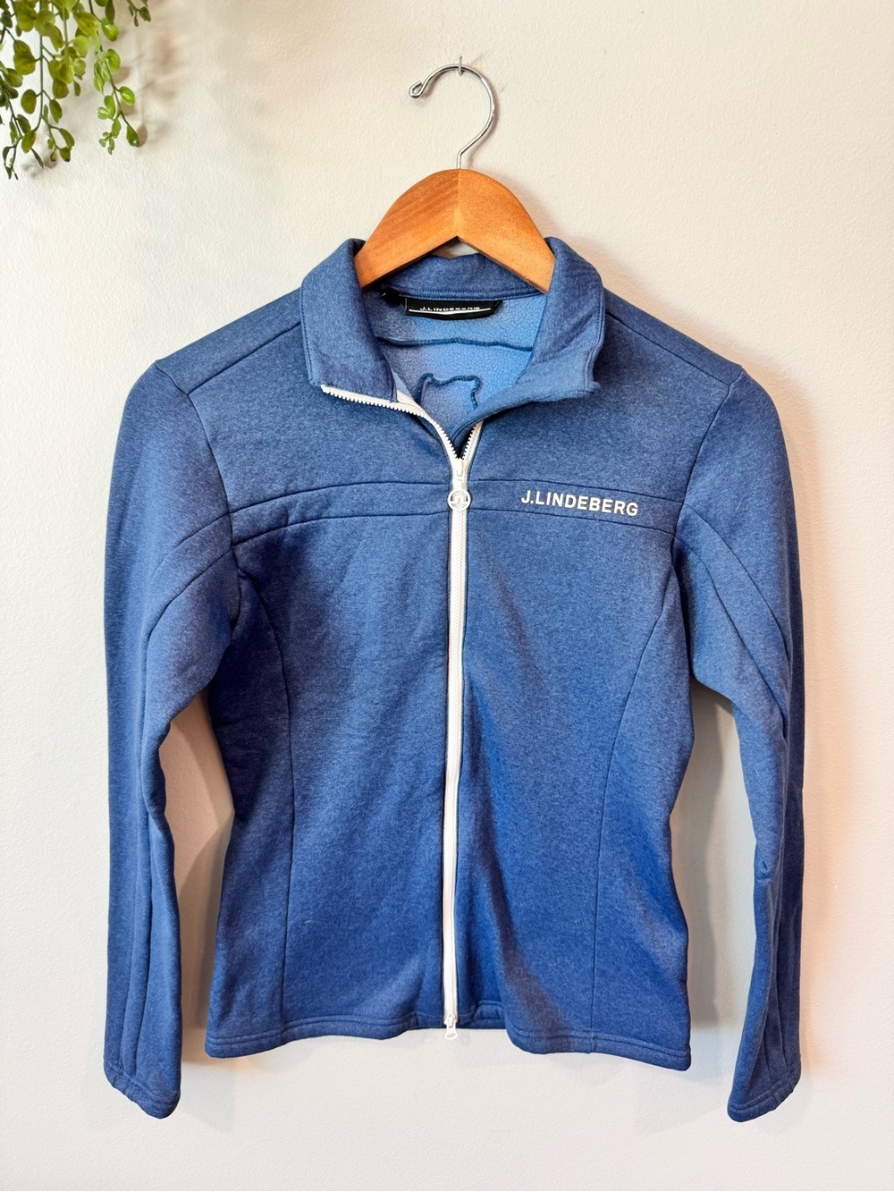 J.Lindeberg Navy Blue Zip-Up Performance Jacket Sz Small